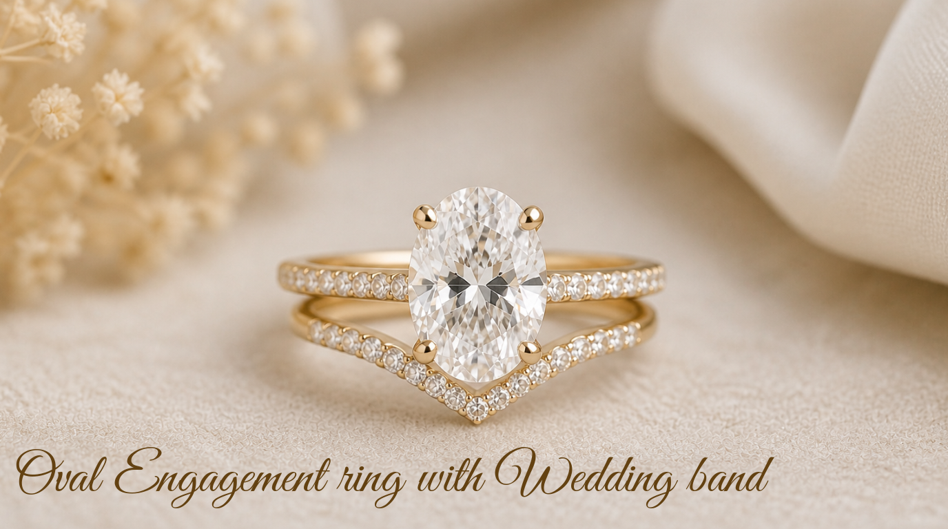 Oval Engagement Wedding Ring Around Engagement Ring Style Guide: How To Choose An Oval Engagement Ring With Wedding Band I
