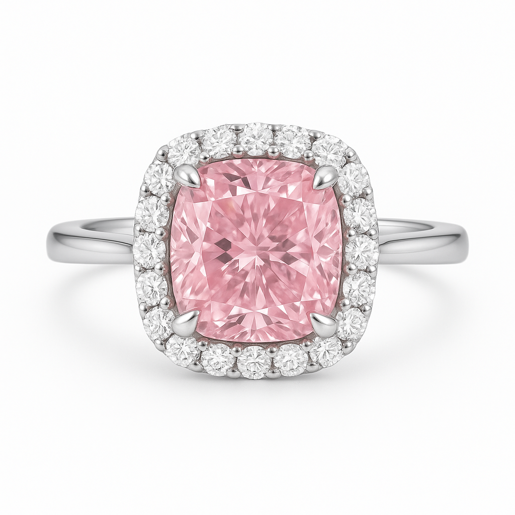 Fancy Pink Lab Grown Diamond Ring