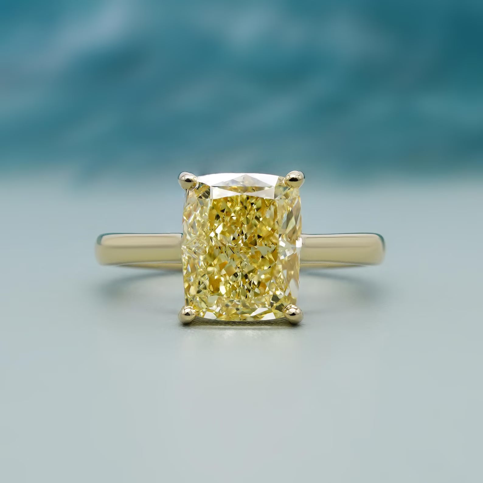 Fancy Yellow Lab Grown Diamond Ring