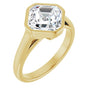 Asscher Engagement Ring Mounting