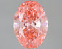 Oval 1.60ct Fancy Vivid Pink VS1