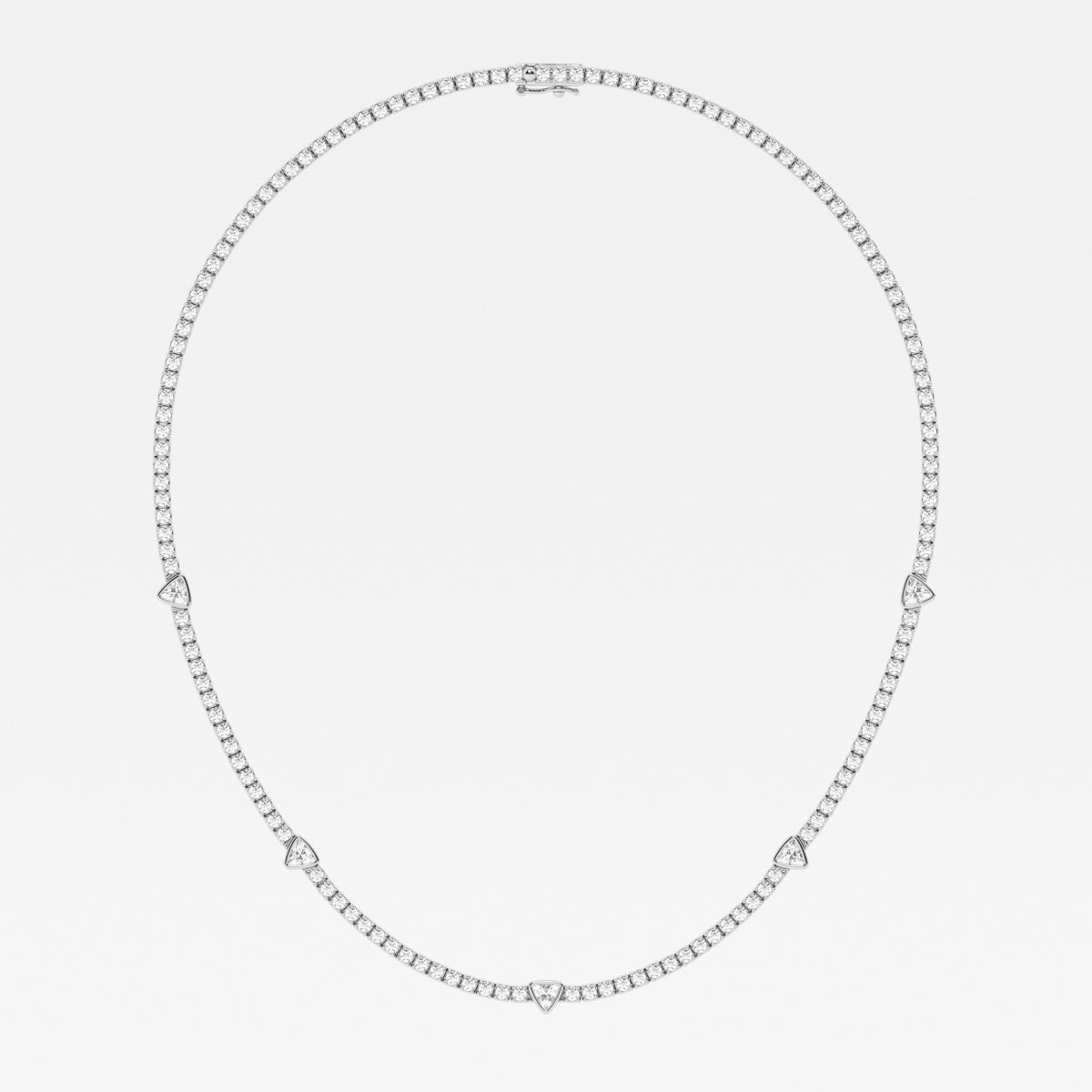 näas Collier de tennis de station de diamants cultivés en laboratoire Empowering 8 3/4 ctw Trillion