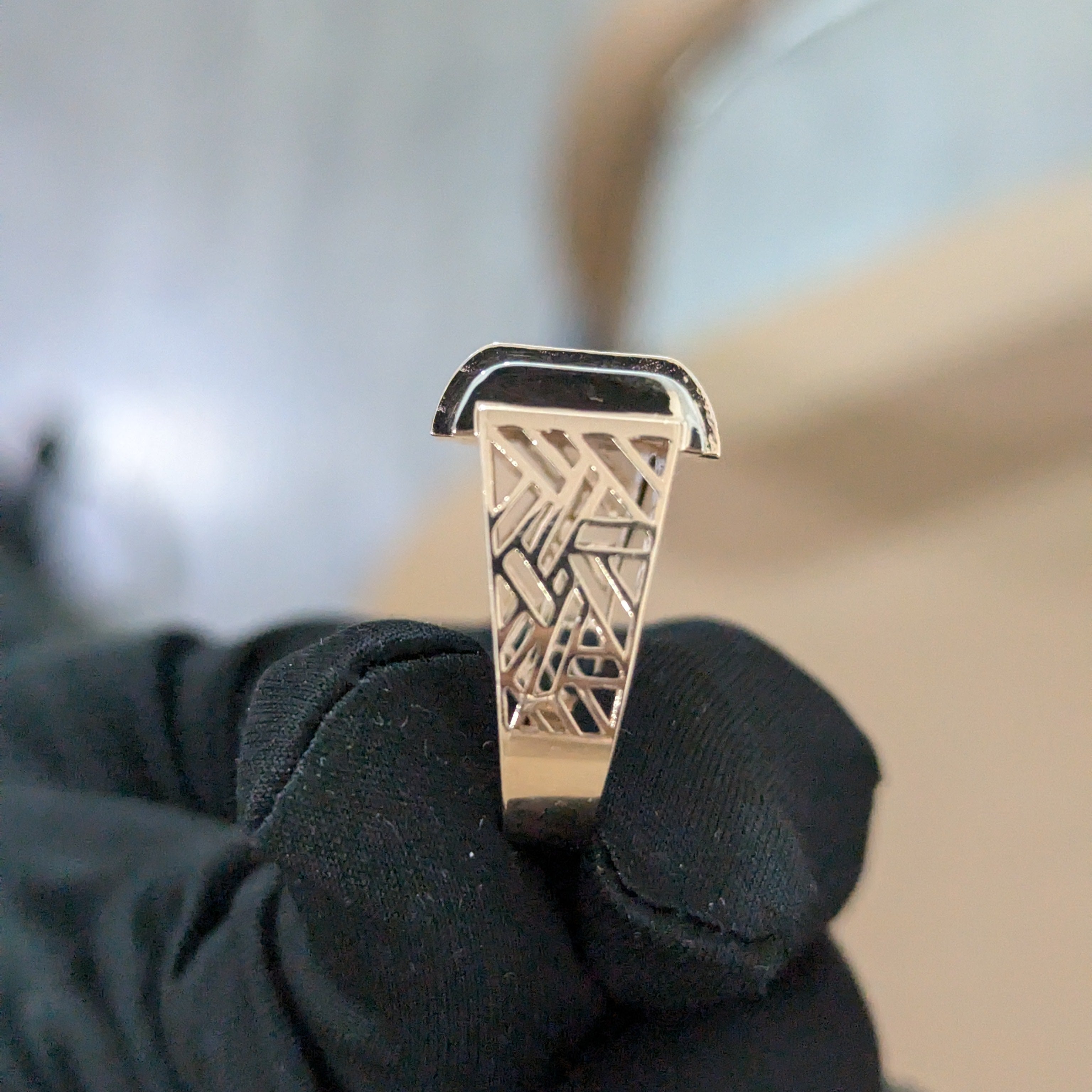 Round 1.00ct Lab Grown Diamond Pave Rose Gold Men's Ring, D-E-F Color, VVS-VS Clarity - IGI Certificate