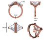 Custom Order for Alessia | Triangular Step Cut Diamond Ring, Necklace & Future Earrings | IGI Certified
