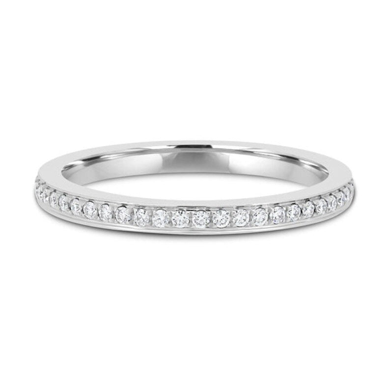 0.20ct Round Lab Diamond Wedding Band | Channel Style | IGI Certified | D-E-F VVS–VS Clarity