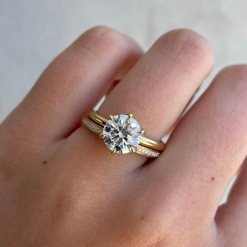 0.20ct Round Lab Diamond Wedding Band | Channel Style | IGI Certified | D-E-F VVS–VS Clarity