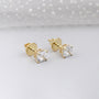 1.50ct Asscher Cut Diamond Stud Earrings | 14K Gold Screw Back Studs | Solitaire Diamond Earrings | Classic Fine Jewelry Gift for Her