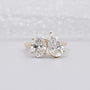 2.00ct Oval and 2.00ct Pear Toi et Moi Diamond Engagement Ring | Two Stone Gold Ring | Oval and Pear Cut Diamond Ring