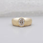 1.00ct Oval Cut Diamond Ring | Bezel Set Solitaire in Yellow Gold | Modern Engagement Ring or Statement Ring