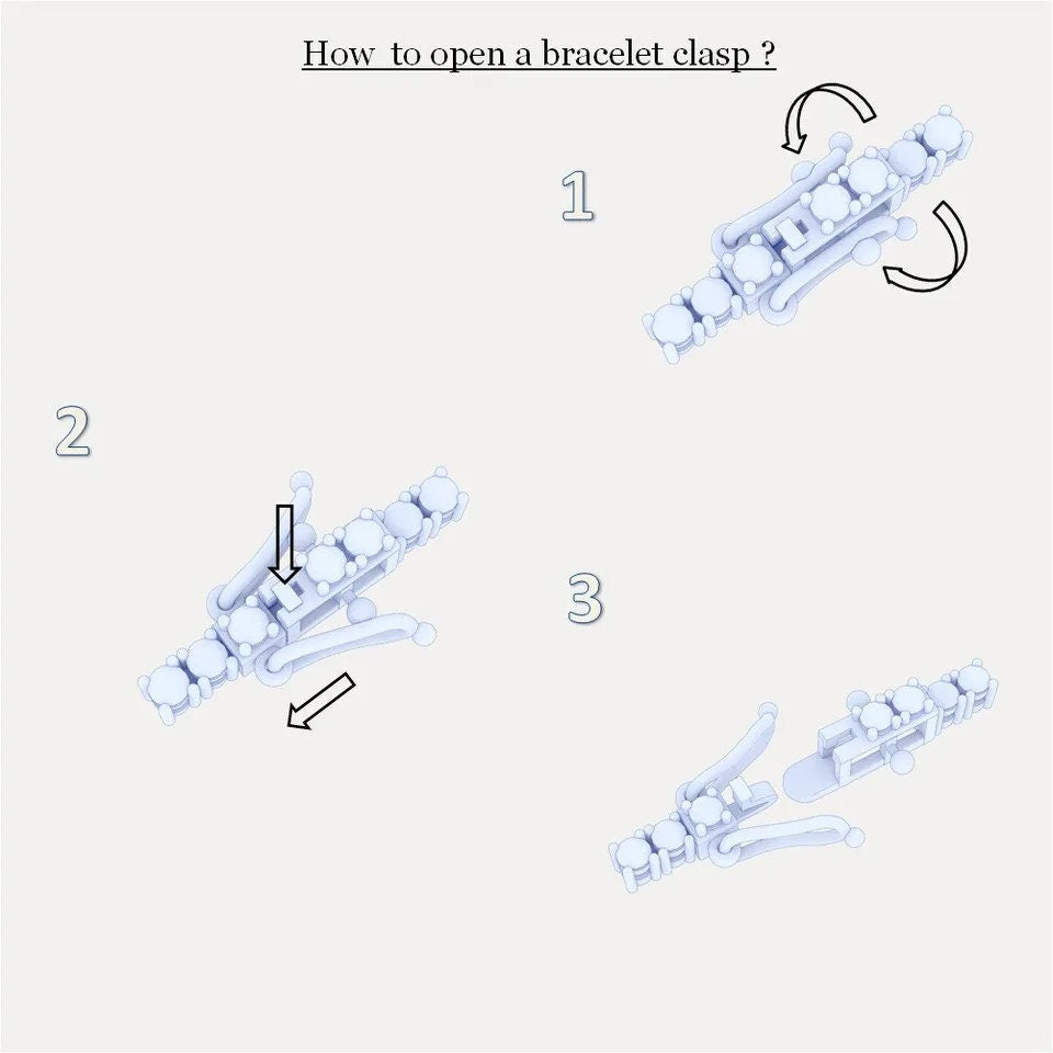 EF/VS 5.20 Ct Lab-Grown Round Diamond Tennis Bracelet for Women In White Gold, Beautiful White Diamond Bracelet
