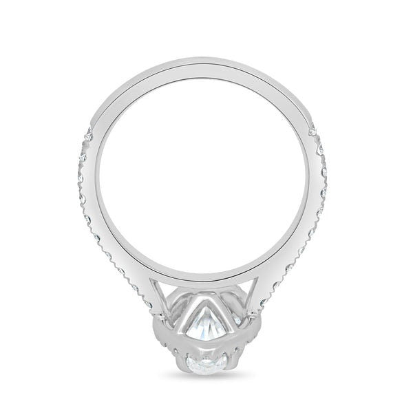 Marquise 2.50tcw Lab Grown Diamond Halo Engagement Ring, D-E-F Color, VVS - VS Clarity