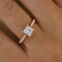 1.20tcw Princess Lab Grown Diamond Cathedral Engagement Ring | DEF Color | VVS–VS Clarity | IGI Certified