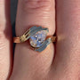 1.00ct Pear Lab Diamond Half Bezel Engagement Ring | IGI Certified | D-E-F | VVS–VS