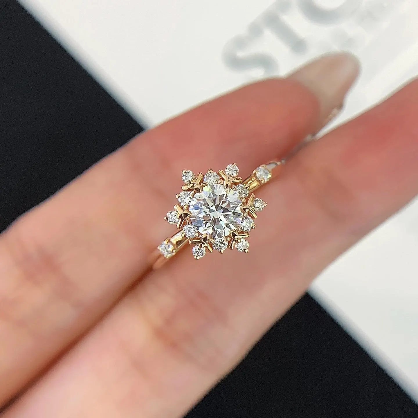 Round 1.30tcw Lab Grown Diamond Vintage Setting Engagement Ring, D-E-F Color, VVS-VS Clarity - IGI Certified