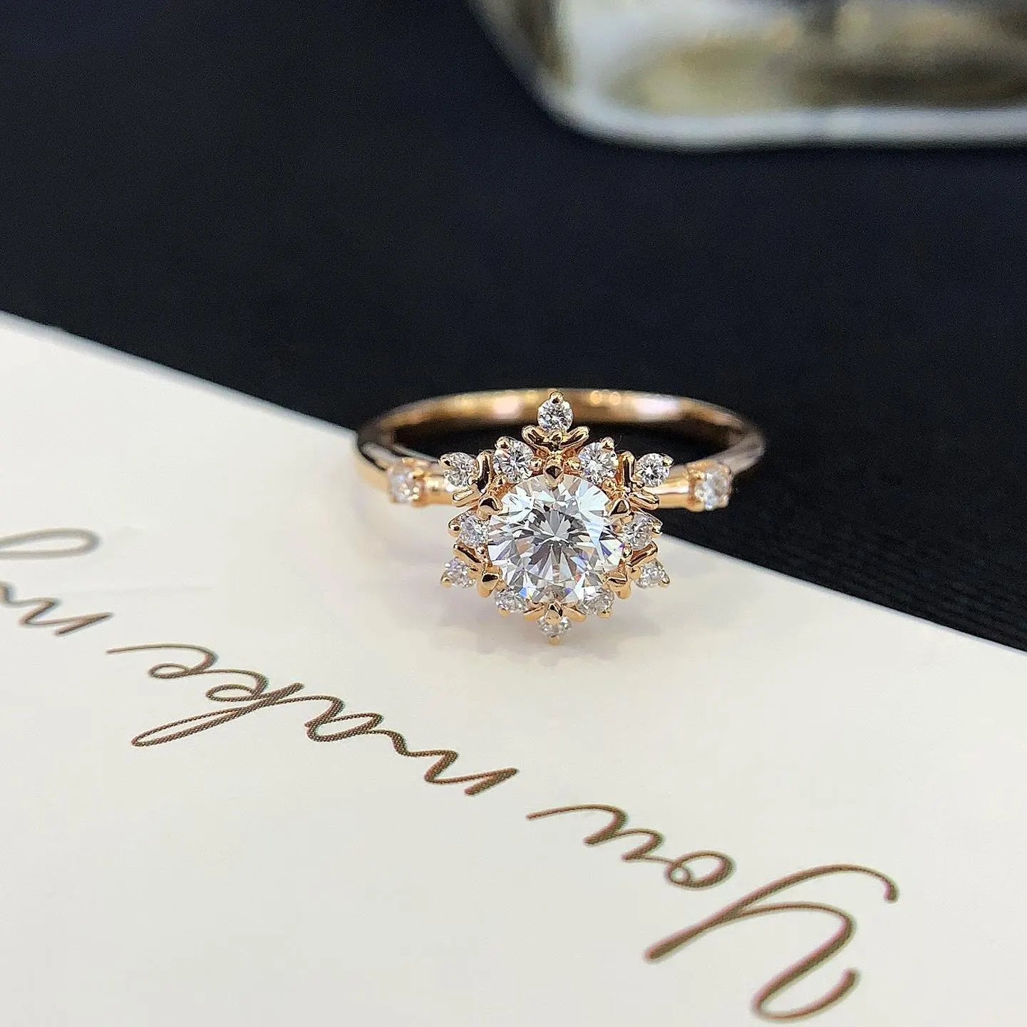 Round 1.30tcw Lab Grown Diamond Vintage Setting Engagement Ring, D-E-F Color, VVS-VS Clarity - IGI Certified