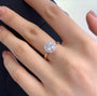 Round 1.60tcw Lab Diamond Halo Pave Engagement Ring | IGI Certified DEF VVS–VS | Yellow Gold