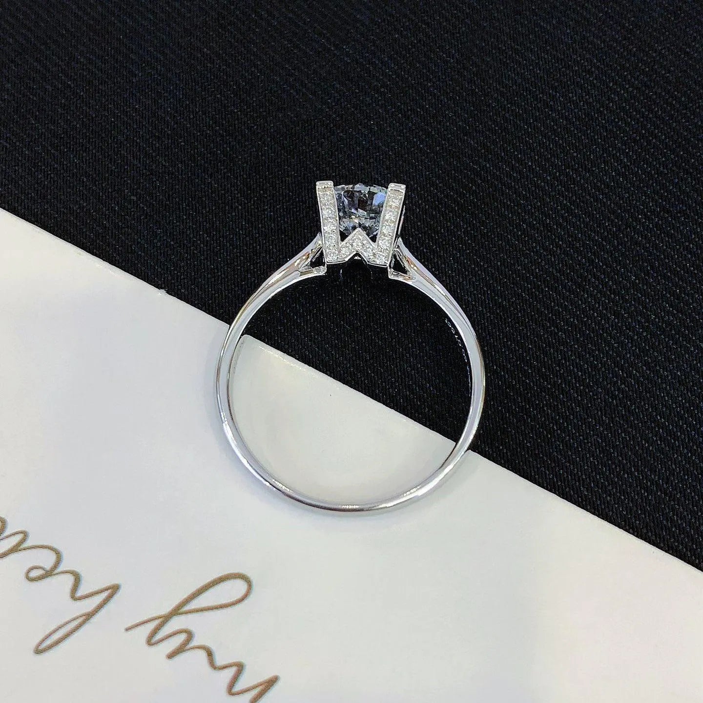 Round 1.10tcw Lab Grown Diamond Solitaire Pave Unique Design Engagement Ring, D-E-F Color, VVS-VS Clarity - IGI Certified