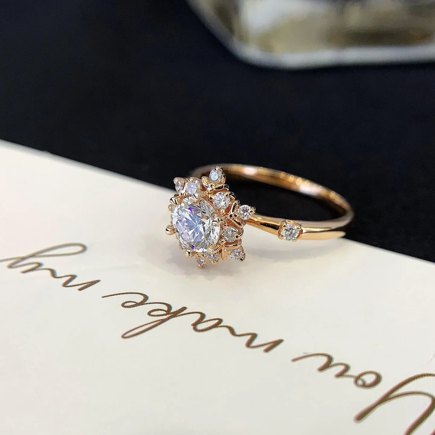 Round 1.30tcw Lab Grown Diamond Vintage Setting Engagement Ring, D-E-F Color, VVS-VS Clarity - IGI Certified