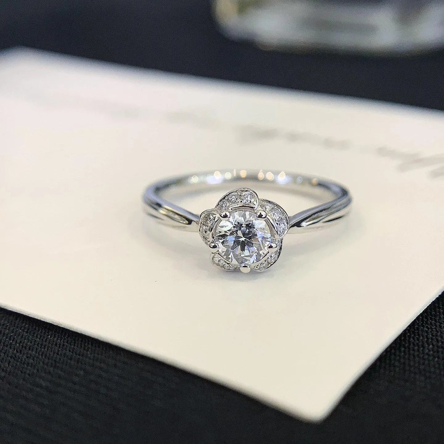 Round 0.60tcw Lab Grown Diamond Halo Cathedral Shank Engagement Ring, D-E-F Color, VVS-VS Clarity - IGI Certified