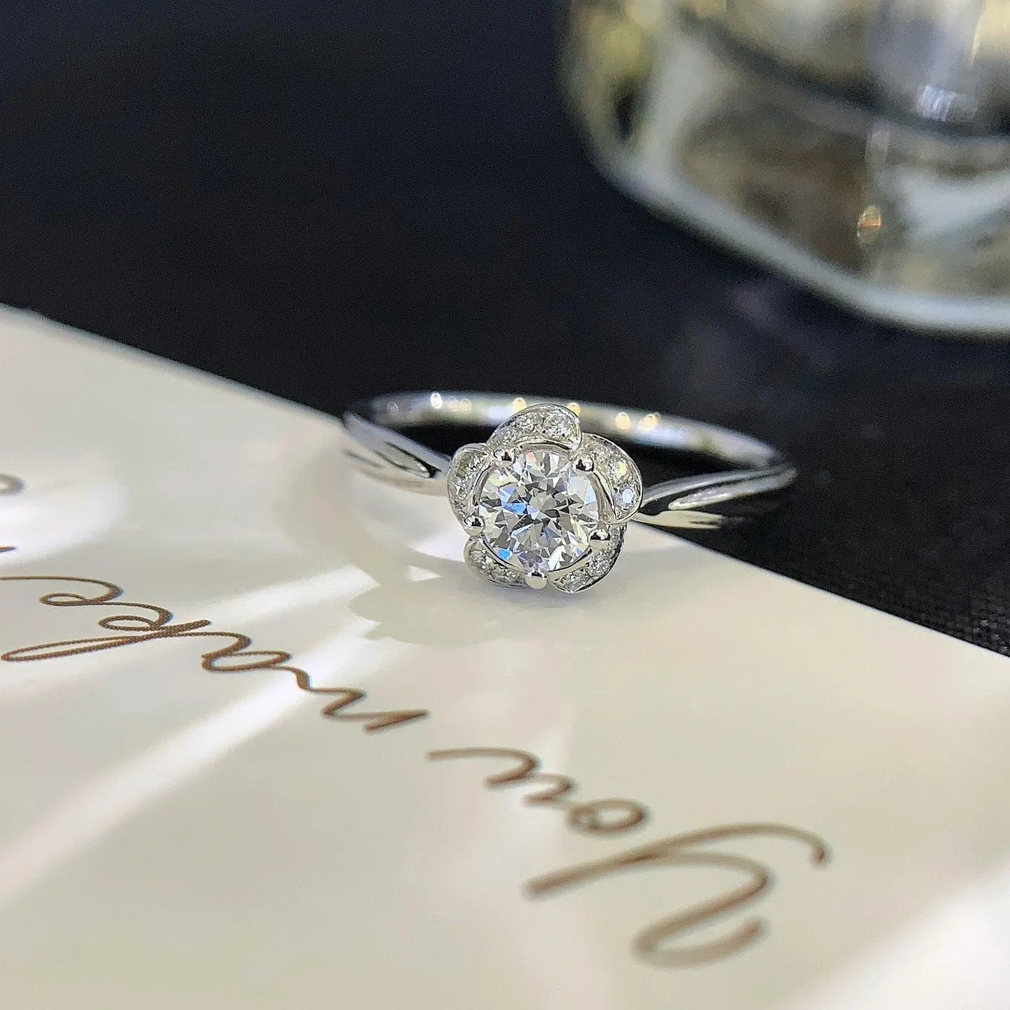 Round 0.60tcw Lab Grown Diamond Halo Cathedral Shank Engagement Ring, D-E-F Color, VVS-VS Clarity - IGI Certified
