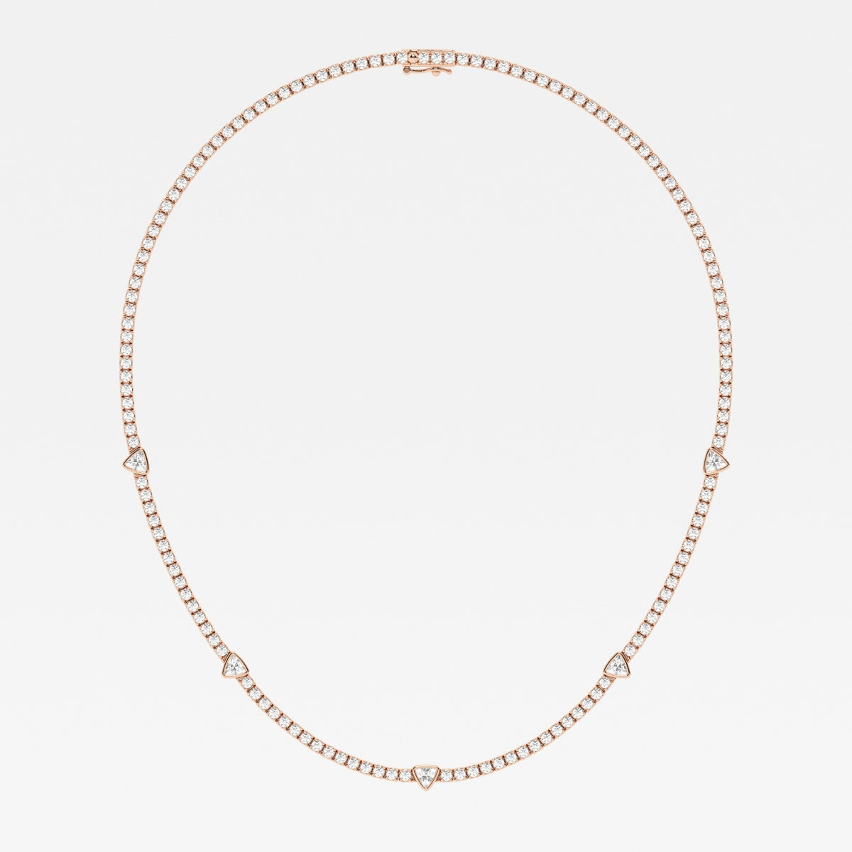 näas Collier de tennis de station de diamants cultivés en laboratoire Empowering 8 3/4 ctw Trillion