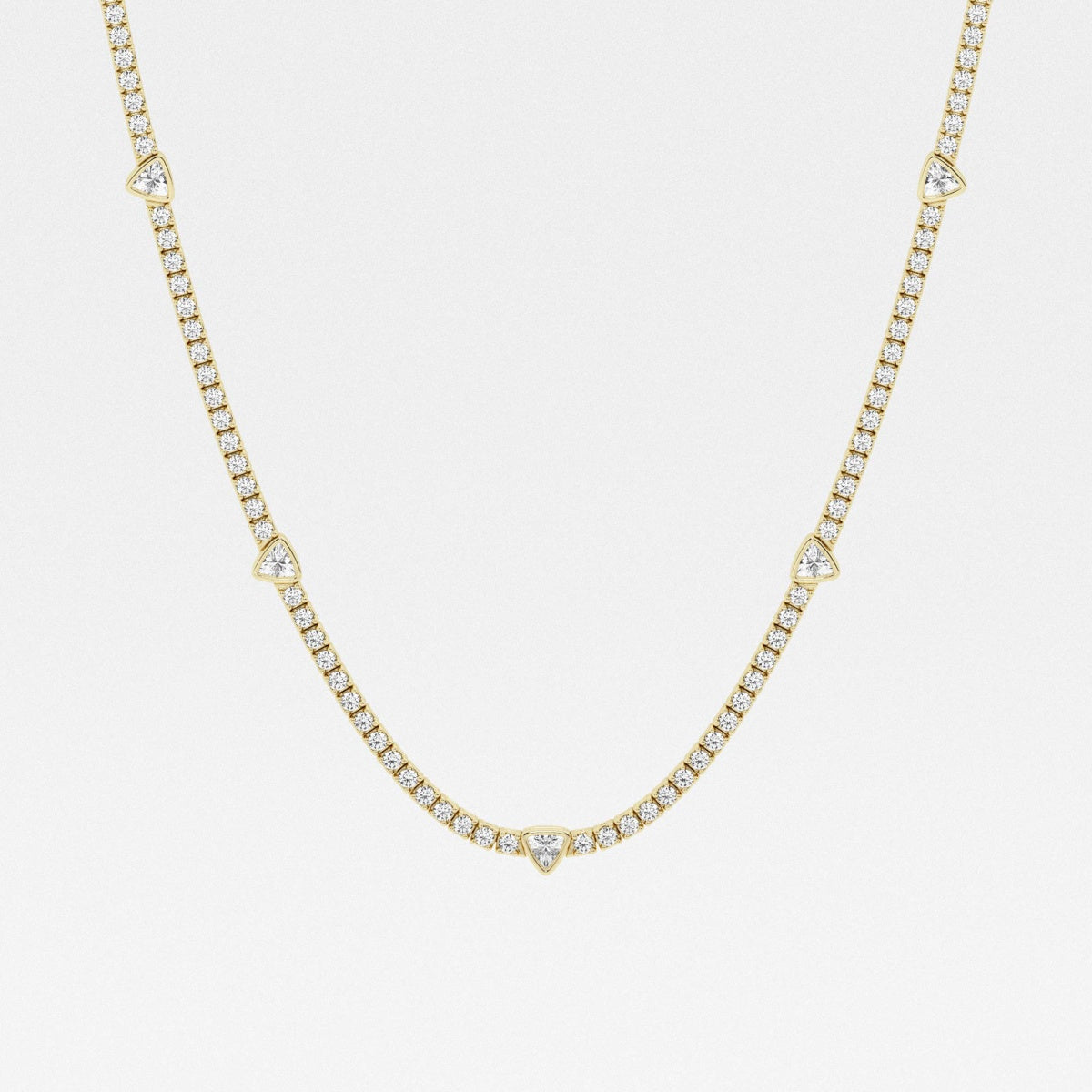 näas Collier de tennis de station de diamants cultivés en laboratoire Empowering 8 3/4 ctw Trillion