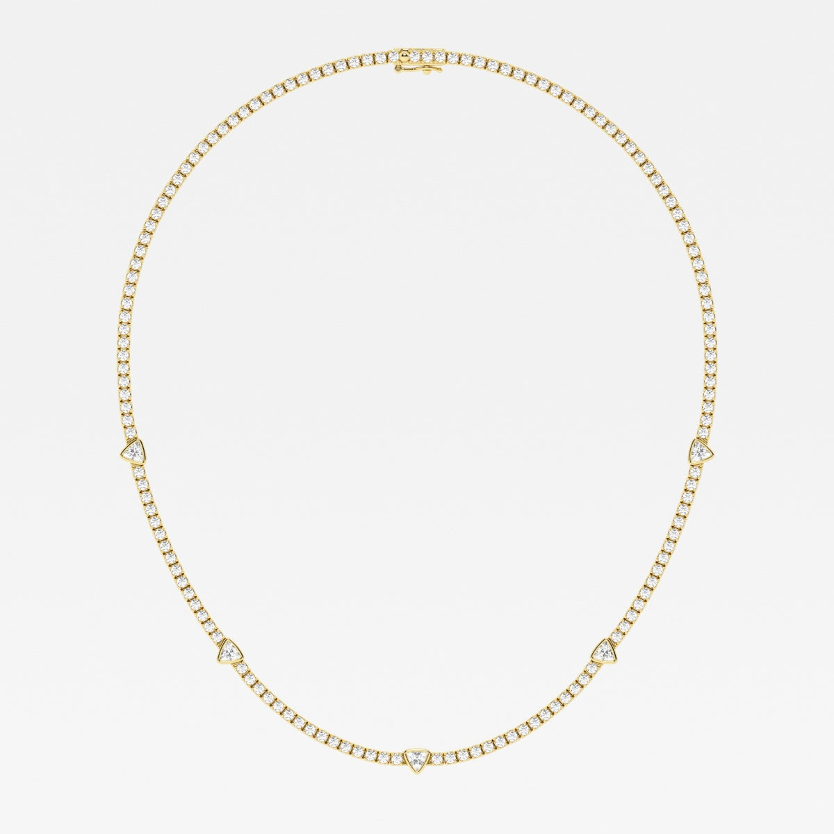 näas Collier de tennis de station de diamants cultivés en laboratoire Empowering 8 3/4 ctw Trillion