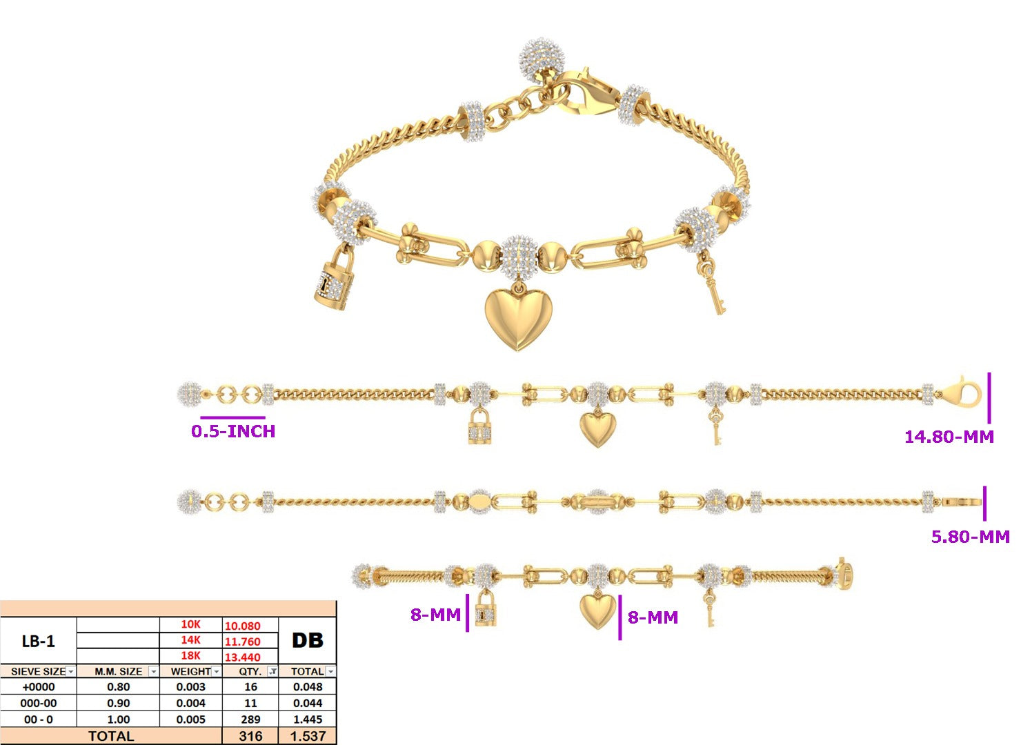 Custom Bracelet for Charli