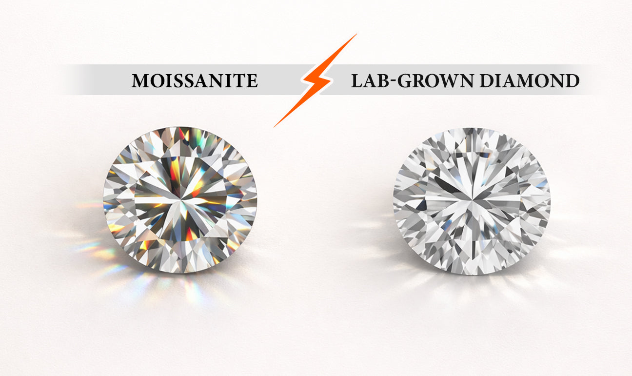 Moissanite vs Lab-Grown Diamond