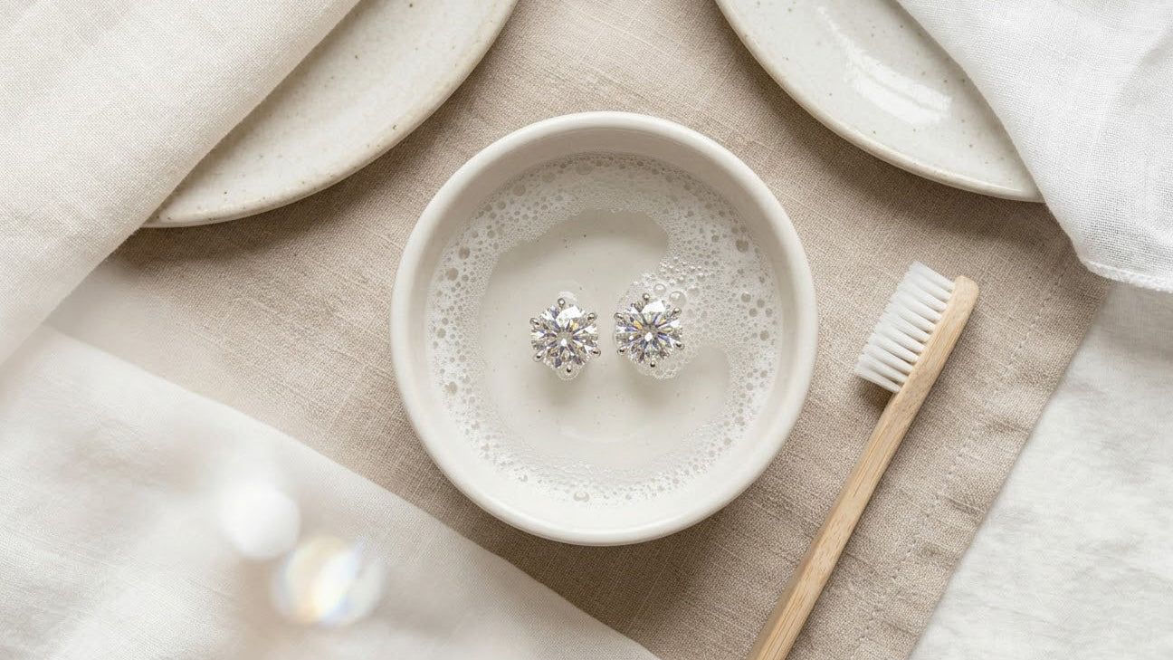 How to Clean Diamond Earrings