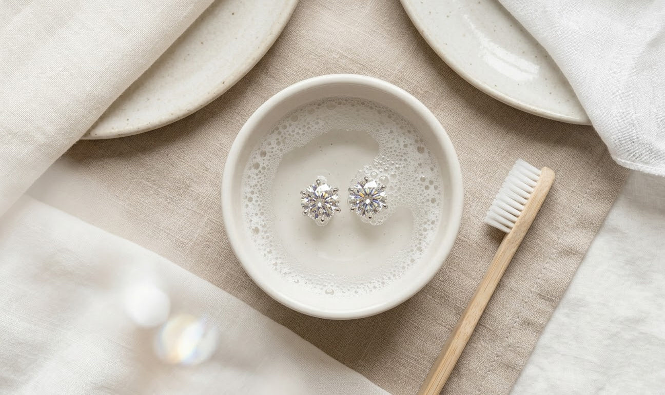 How to Clean Diamond Earrings