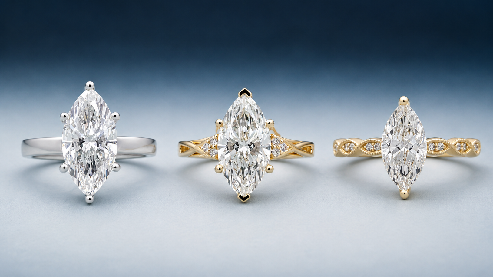 Marquise Cut Diamond Rings with Stunning Brilliance