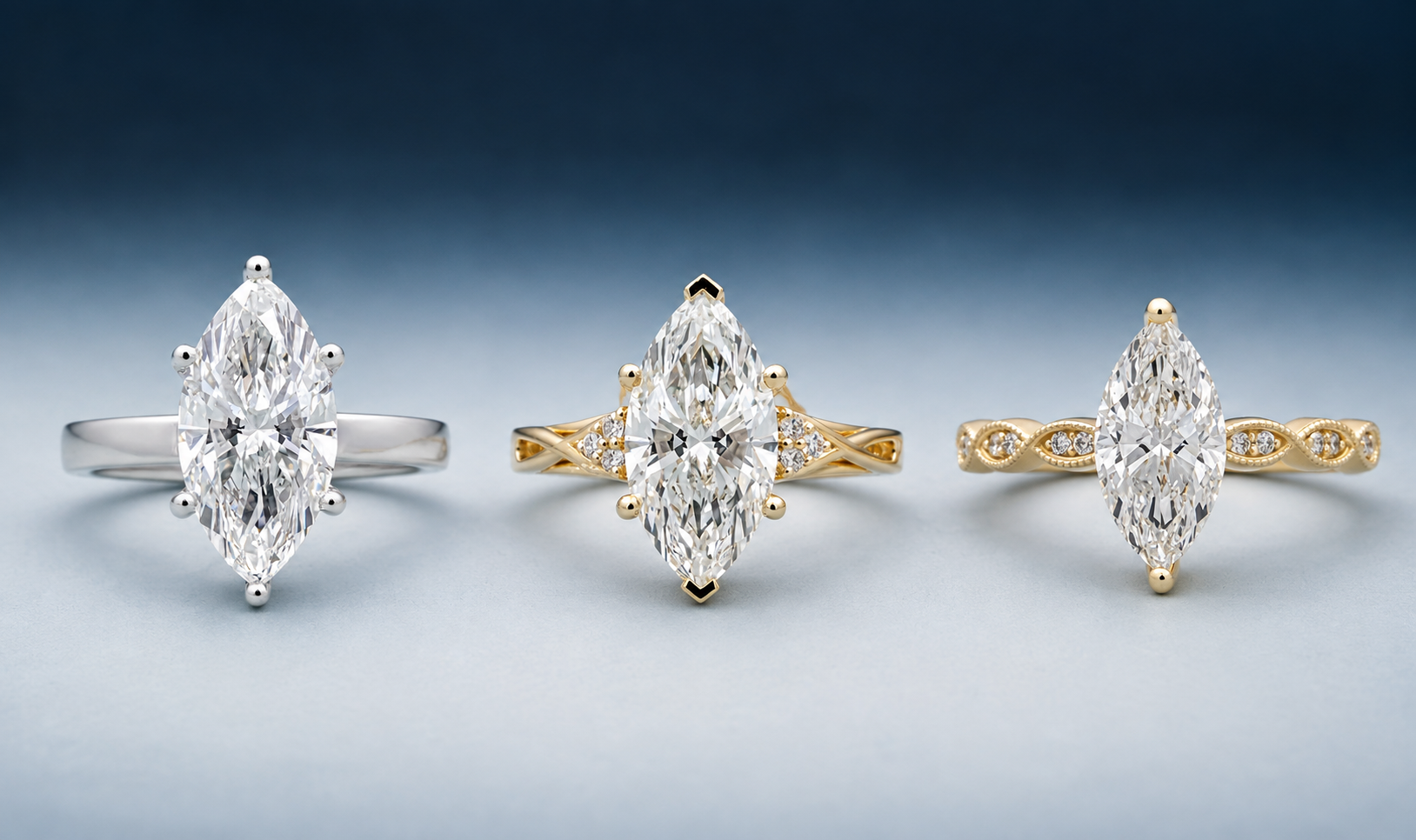 Marquise Cut Diamond Rings with Stunning Brilliance