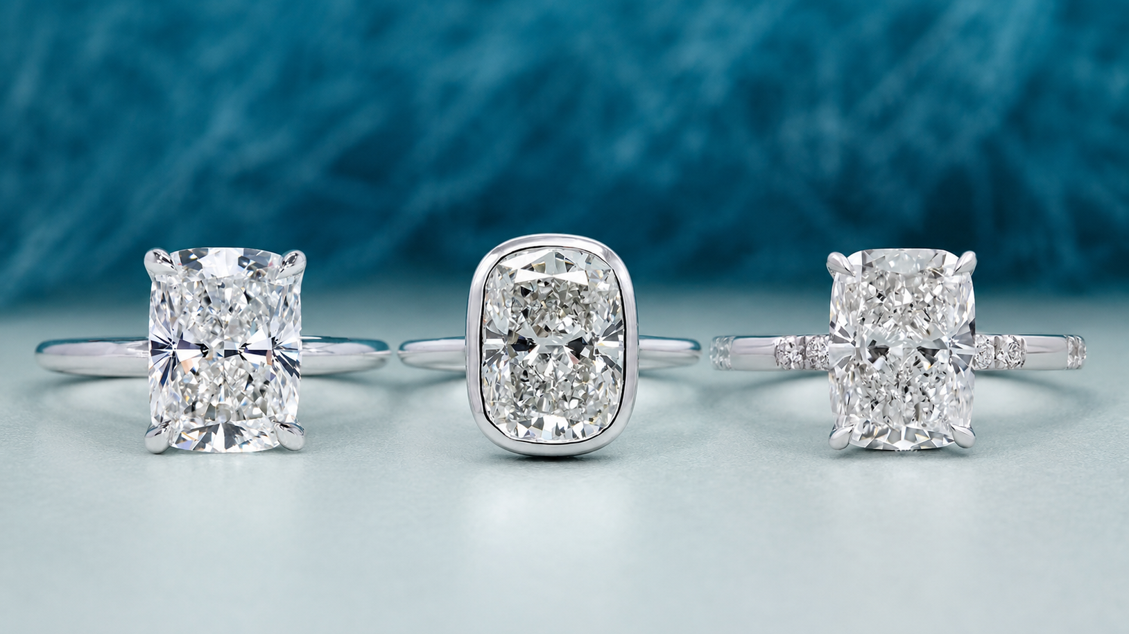  Cushion Cut Engagement Rings with Brilliant Beauty