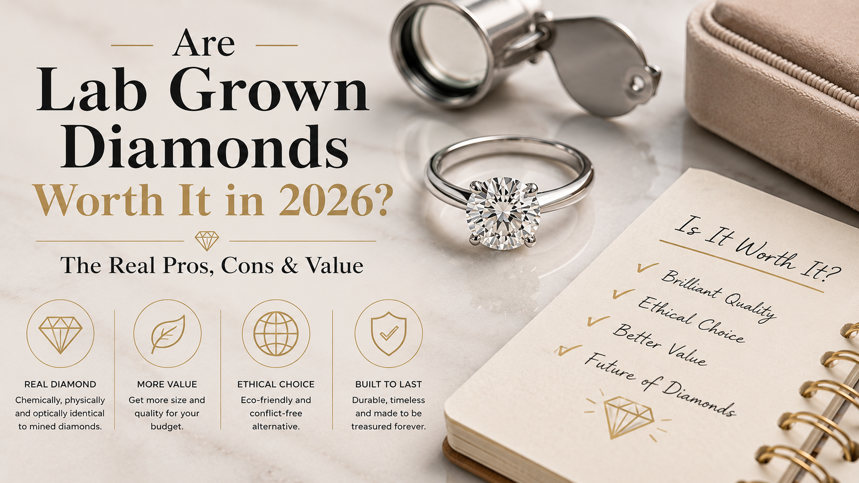 Are Lab Grown Diamonds Worth It in 2026? The Real Pros, Cons & Value