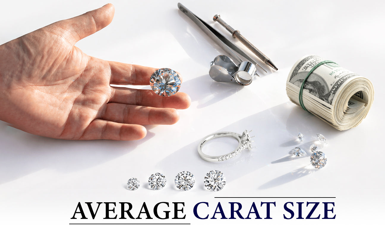 Average Carat Size Engagement Ring: Complete Guide 2026