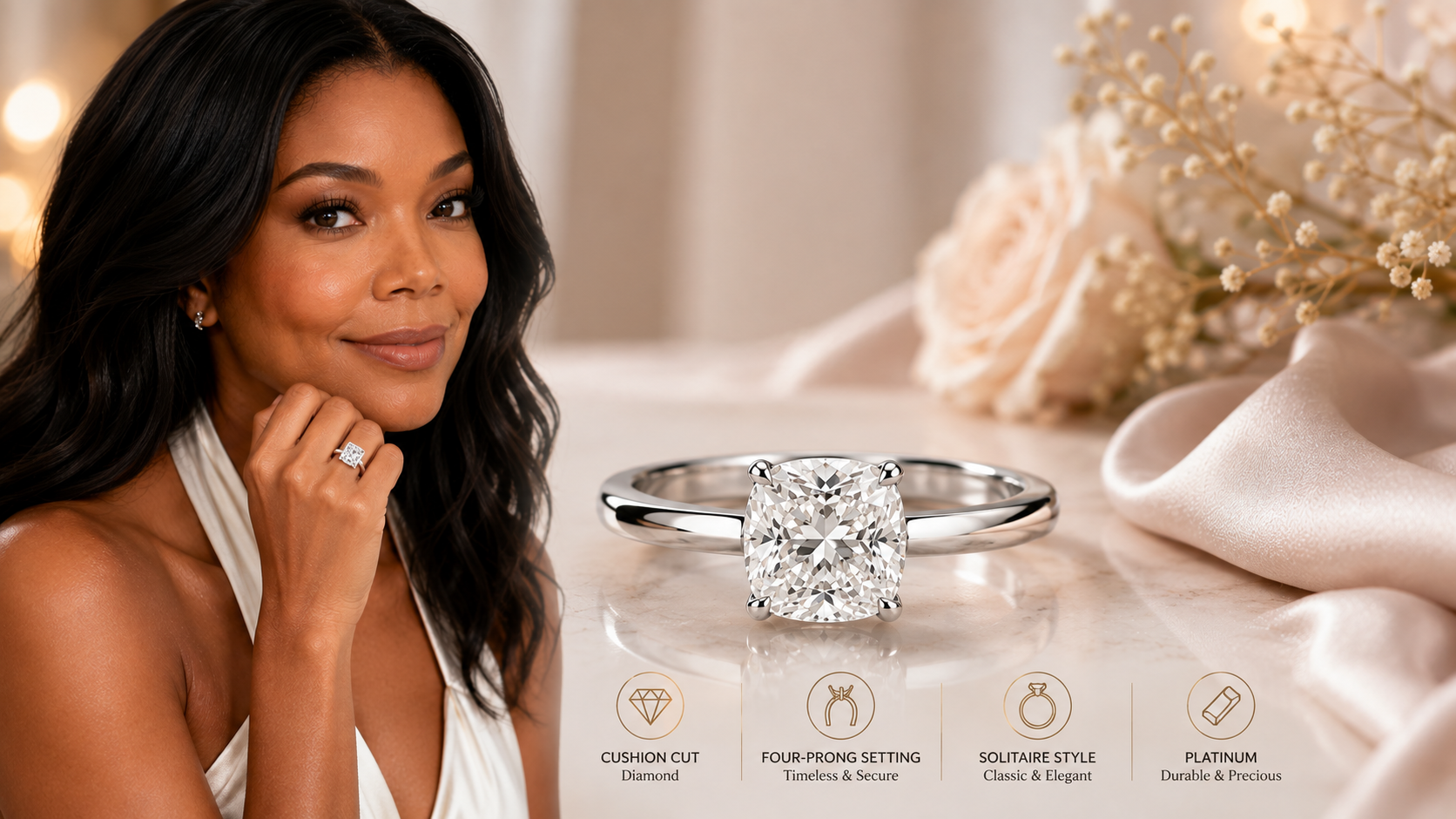 Gabrielle Union Engagement Ring