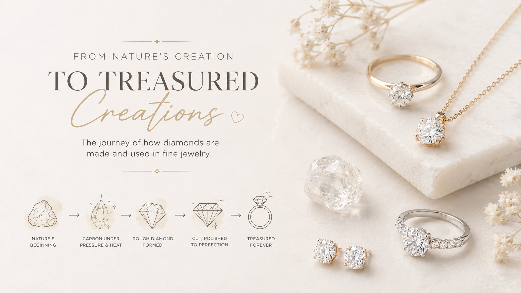 How Diamonds Are Made and Used in Fine Jewelry