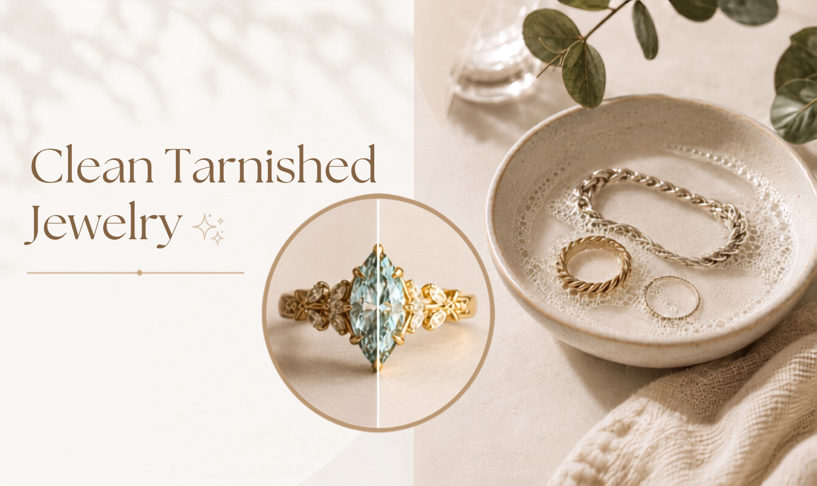 how to clean tarnished jewelry​