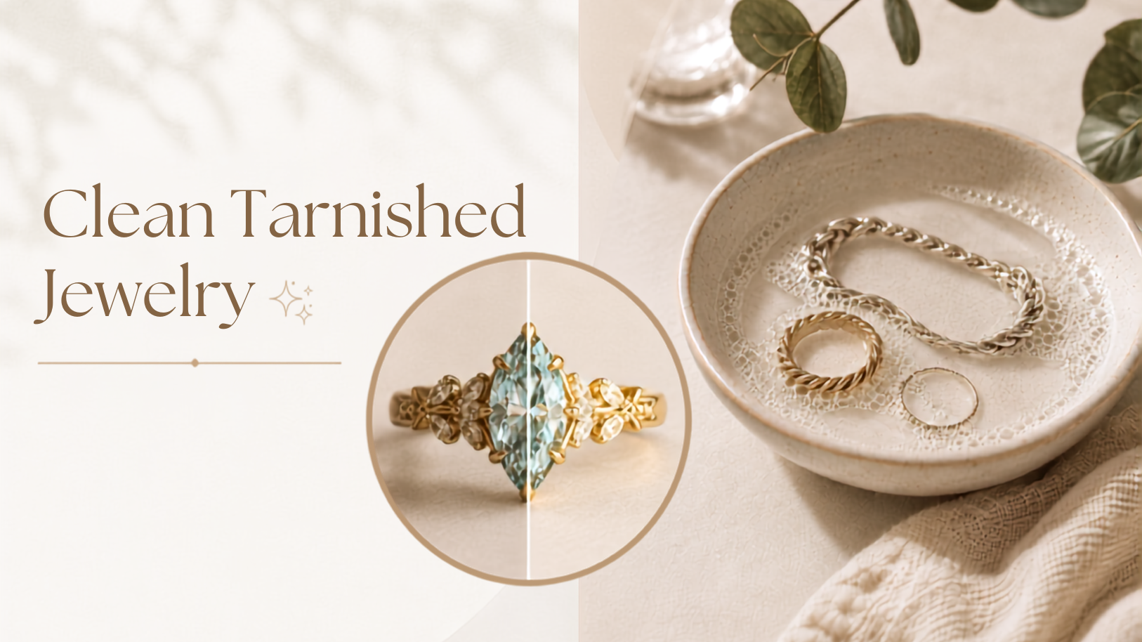 how to clean tarnished jewelry​