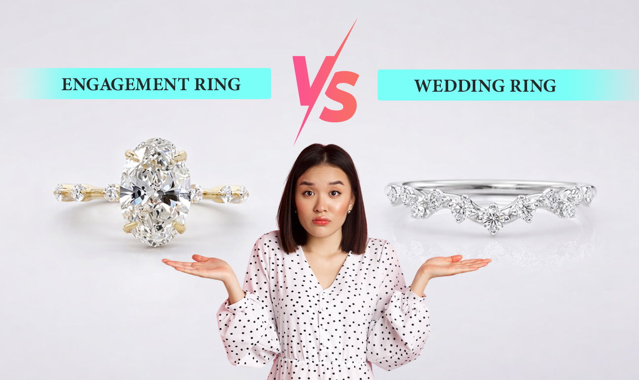 Engagement vs Wedding Ring