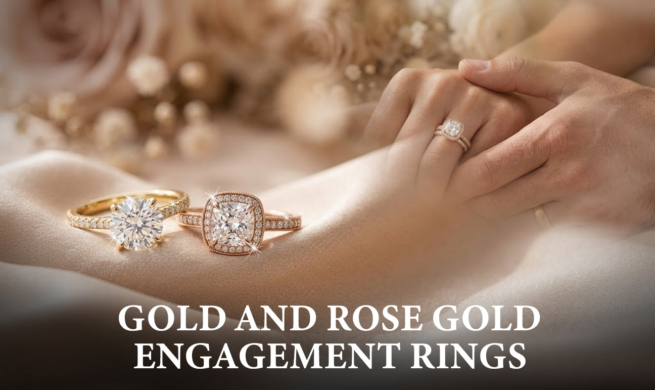 Gold and Rose Gold Engagement Rings