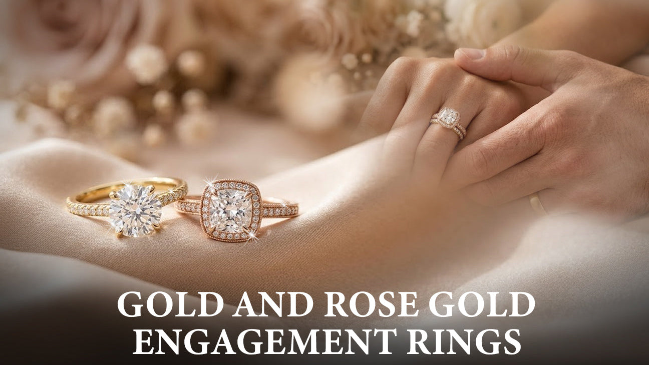 Gold and Rose Gold Engagement Rings
