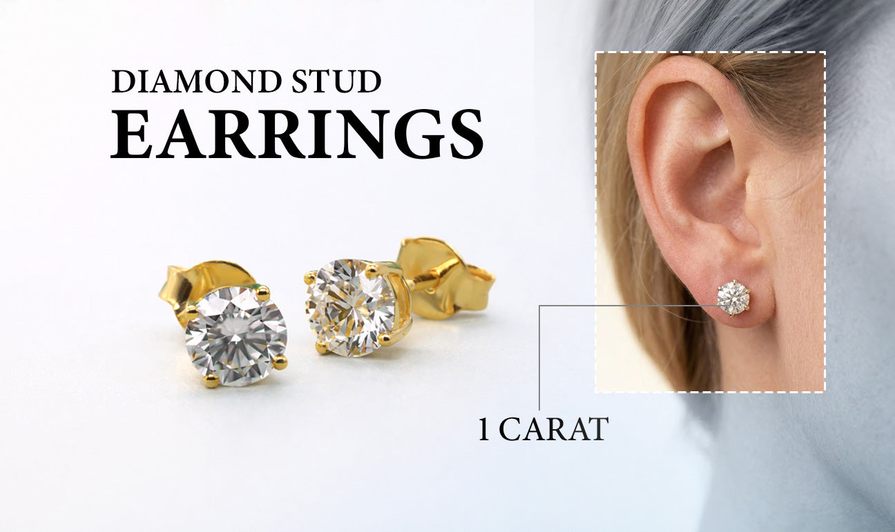 1 Carat Diamond Stud Earrings