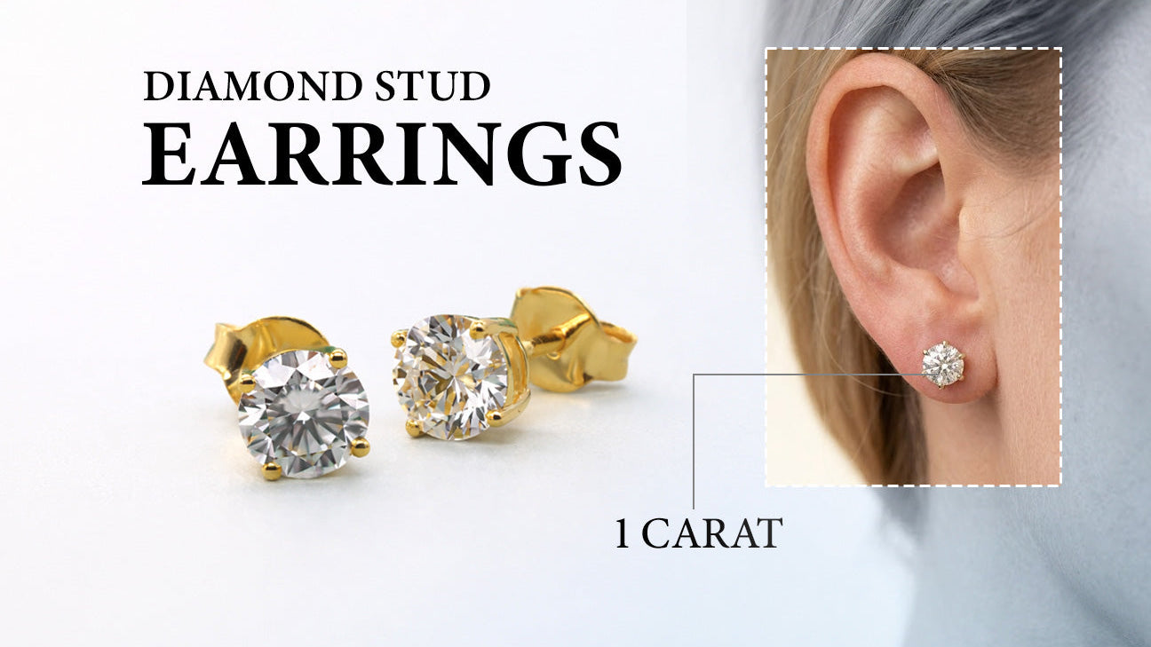 1 Carat Diamond Stud Earrings