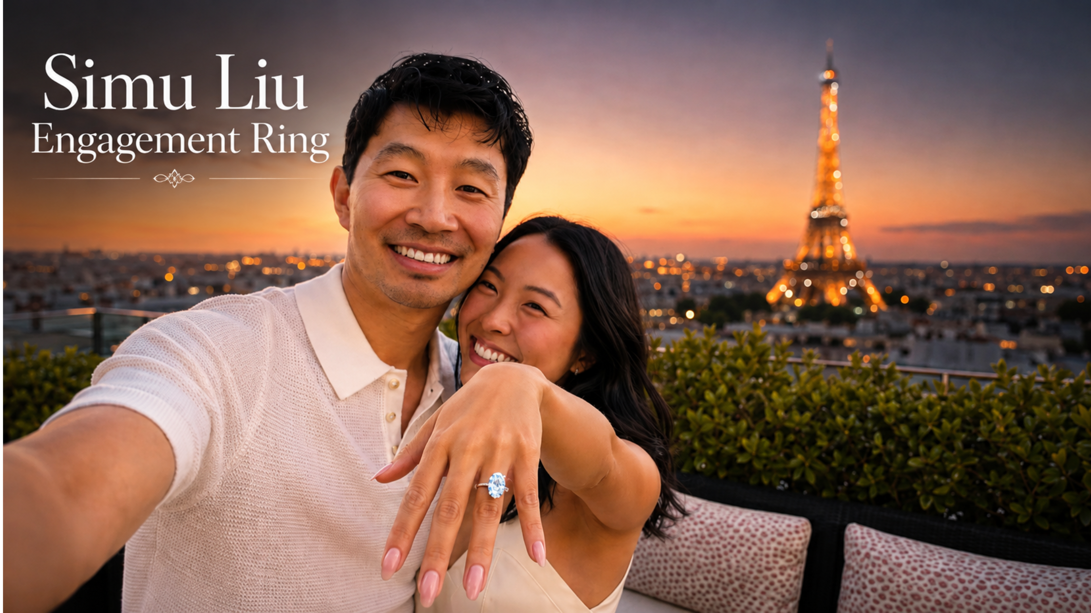 Simu Liu Engagement Ring