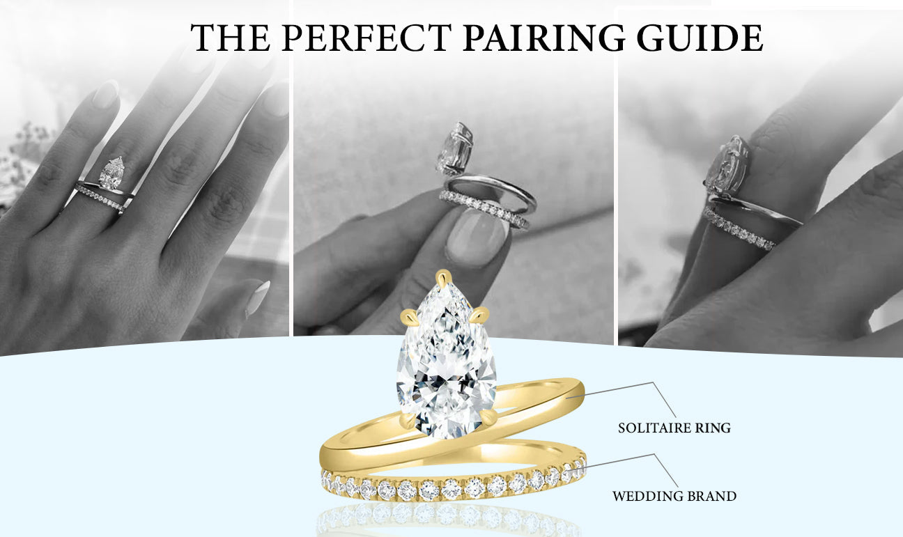 Solitaire Engagement Ring with Wedding Band