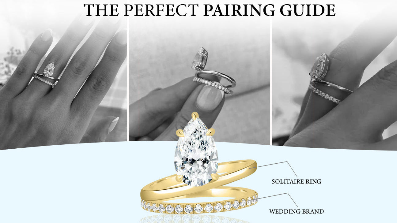 Solitaire Engagement Ring with Wedding Band