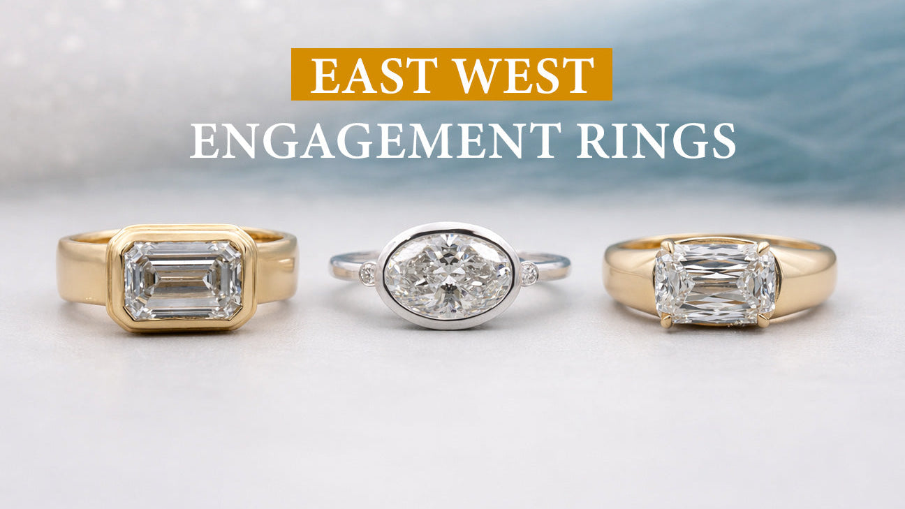 East West Engagement Rings