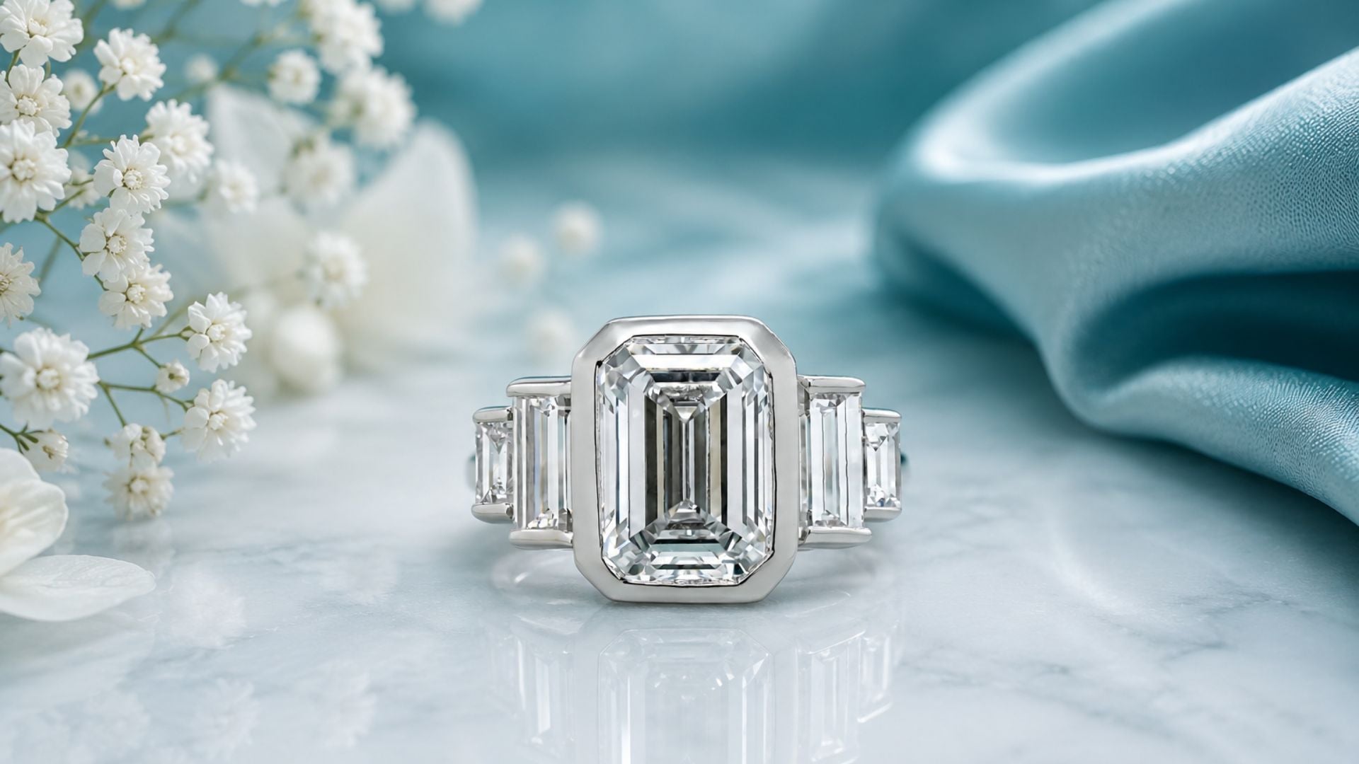 4 Carat Emerald Cut Diamond Rings